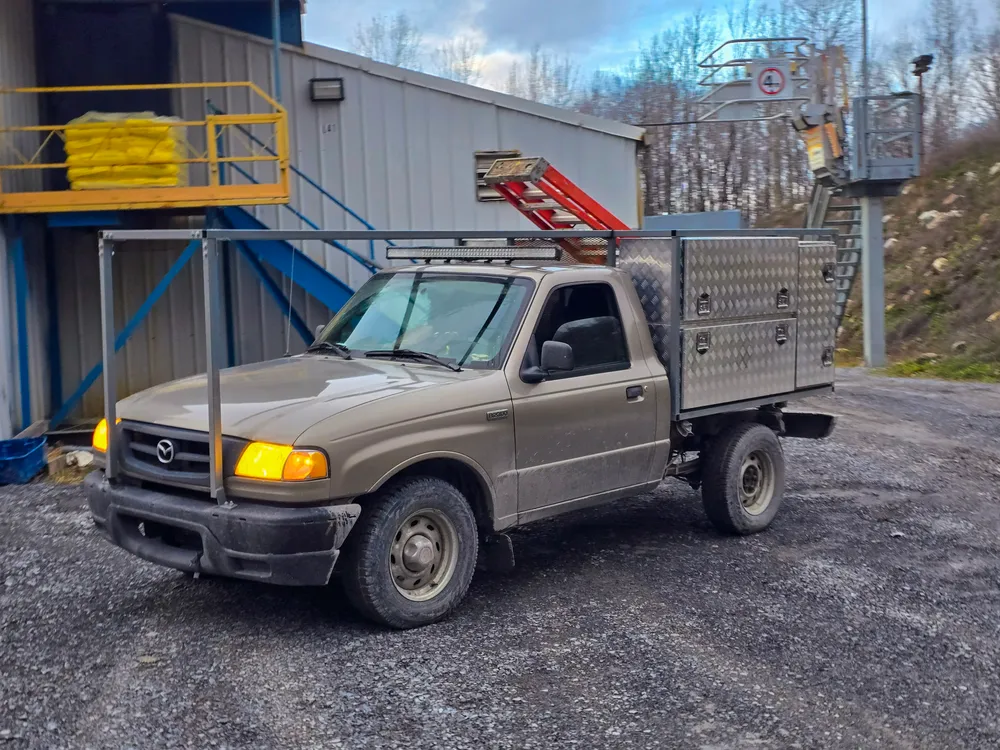 Paco Soudure compact truck with its tool boxes, ready to go